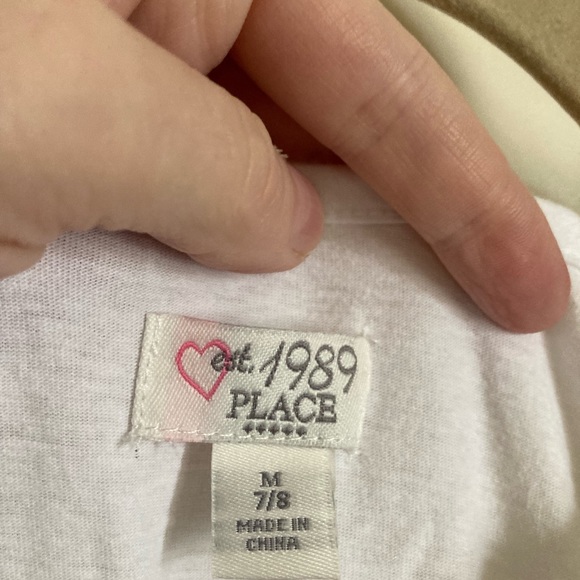 🌞The Children’s Place White & Pink/Purple Butterflies Tank Top & Floral Lace C - Picture 2 of 4